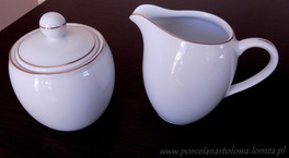 Cukiernica i dzbanek do mleka